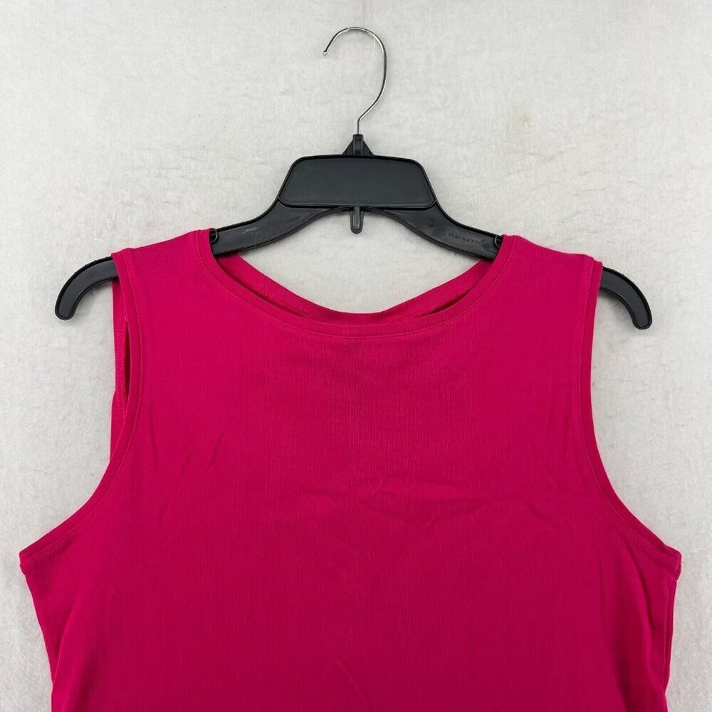 Karen Scott Tank Top Womens PL Red Knitted Stretch Boat Neck Pullover Sleeveless - Picture 5 of 10